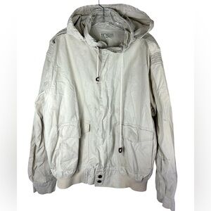 Vtg Banana Republic Jacket Mens Large Khaki Brown Travel Safari Field Coat Parka